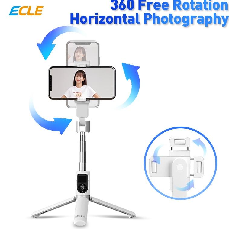 XOF.15Jl22ᴸ– (NEW) ECLE P70S Selfie Stick Tongsis HP Tripod Free Expansion 100cm Bluetooth 5.0 4in1