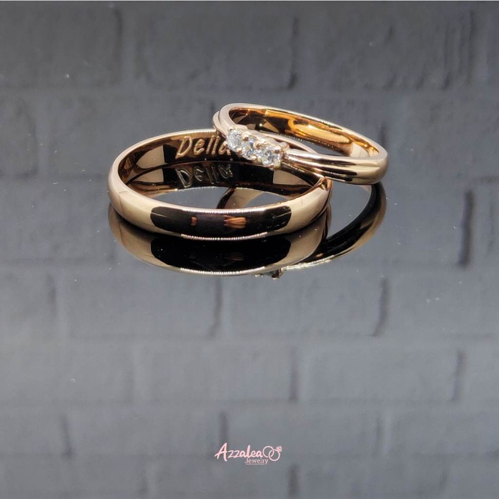 CINCIN SILVER COUPLE CINCIN TUNANGAN CINCIN NIKAH