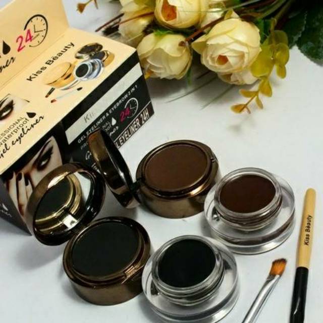 EYELINER &amp; EYEBROW 2IN1 KISSBEUTY 24HOURS 9954