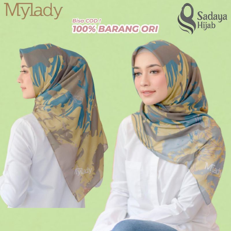Hijab Krudung My Lady Castra Ori Kerudung Motif Segiempat Terbaru