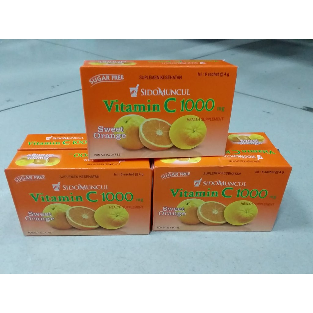 Beli Vitamin C 1000 Mg Sidomuncul Isi 6 Sachet Seetracker Indonesia