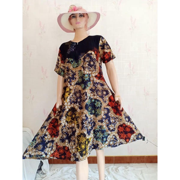 Daster batik sogan wanita_ daster murah