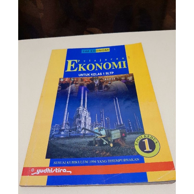 Buku Pelajaran - Ekonomi Kelas 1 SLTP (Preloved)