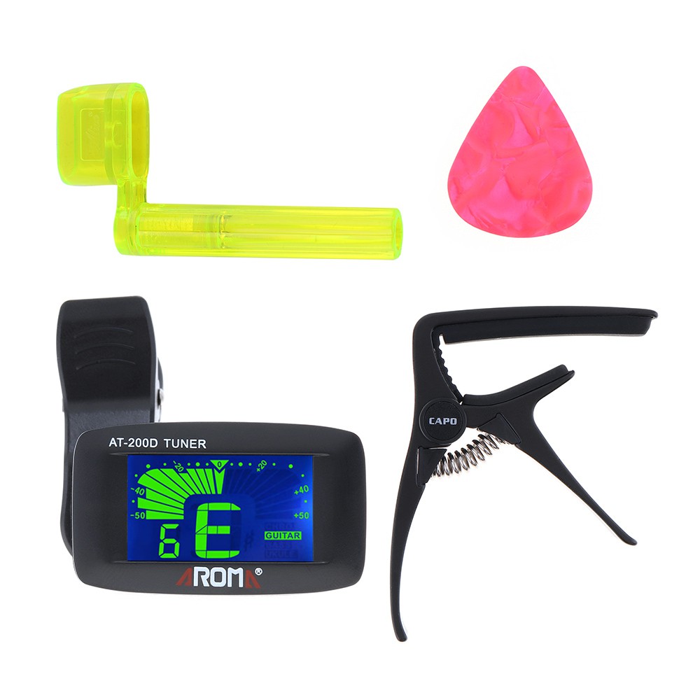 Alat Tuner Gitar + Capo Metal + Winder