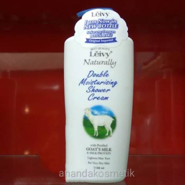 Sabun susu kambing mandi cair leivy 1150ml goats milk