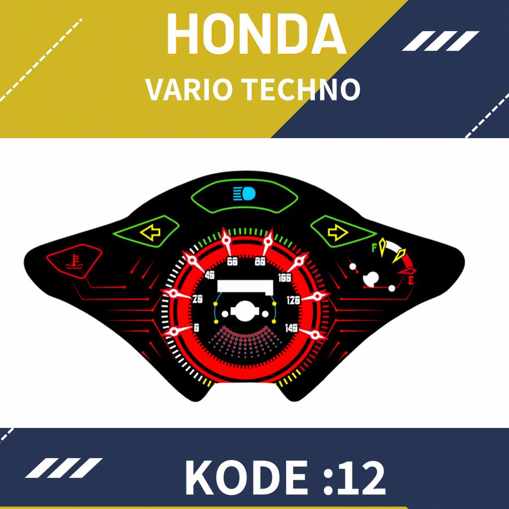 Papan Panel Custome speedometer Honda vario techno