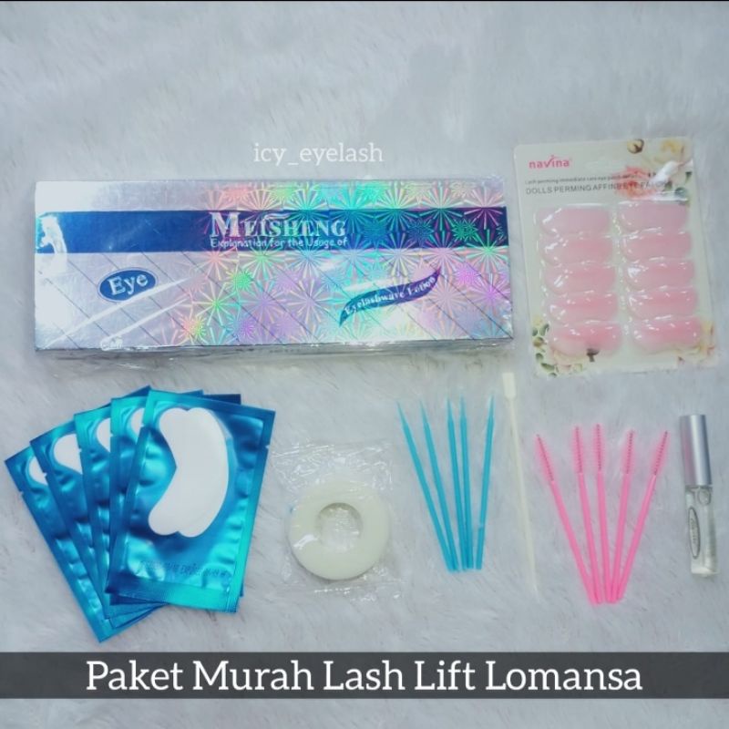 Paket Lash Lift Murah Paket Komplit Untuk Pemula IC0N. Mei. sheng Keriting Bulu Mata termurah halal pelentik bulu mata