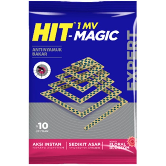 Hit Magic Expert Anti Nyamuk Bakar Floral Blossom 10'S