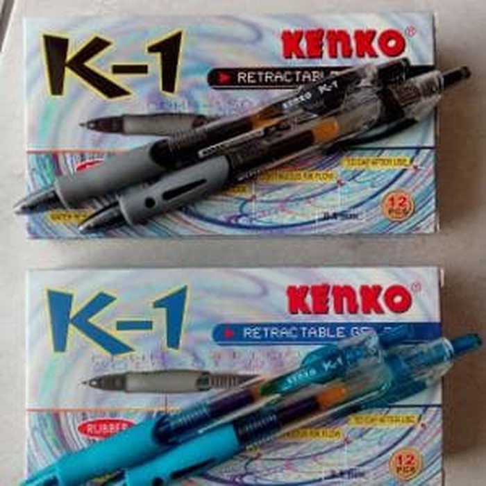 

Pulpen Gel Kenko K1 Hitam-Biru