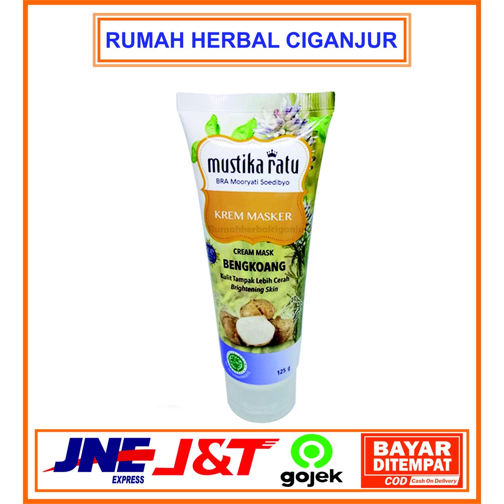 Cream Masker Bengkoang Mustika Ratu Kulit Tampak Lebih Cerah isi 125 gr