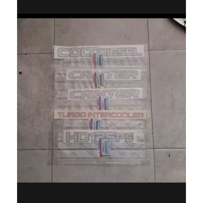 Stiker Canter HD 125 PS original 5pc set