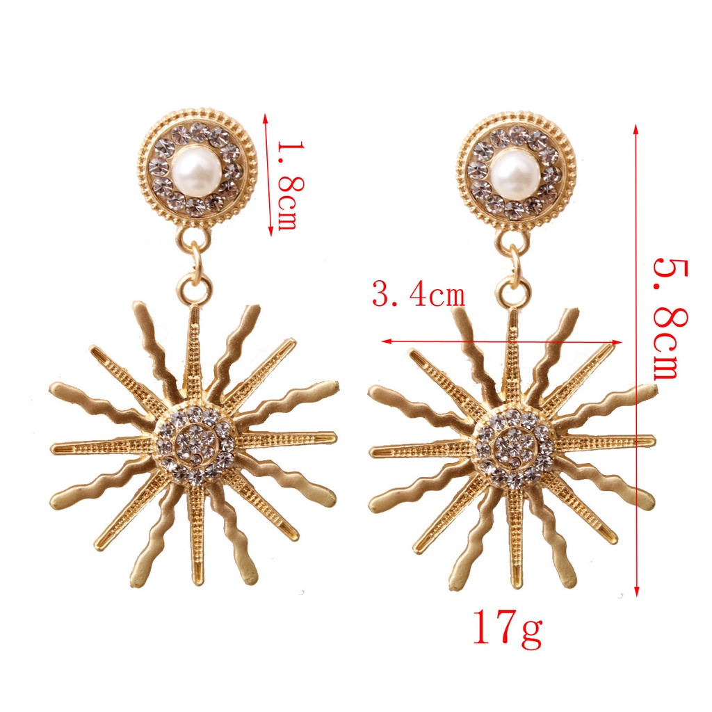 Anting Bahan 925 Silver Needle Gaya Retro Korea