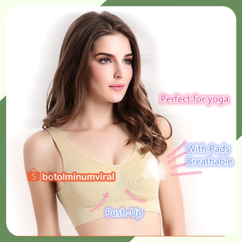 Genie Bra Premium Pastel BH Sport bra Olahraga Isi 3 PCS Sexy lingerie Premium