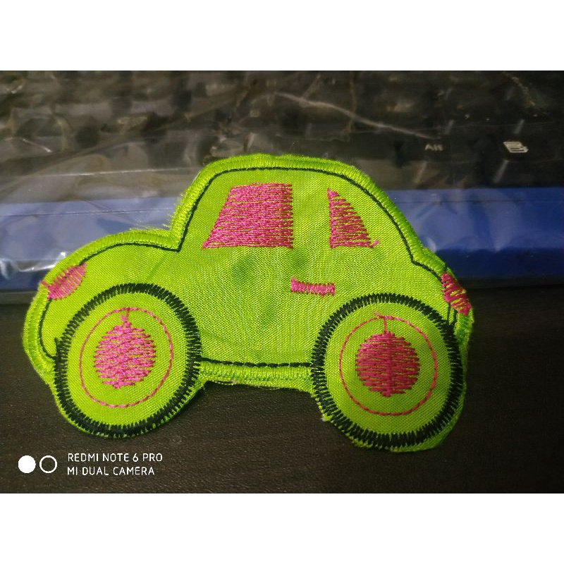 Patch bordir tempel bunga aplikasi rajut