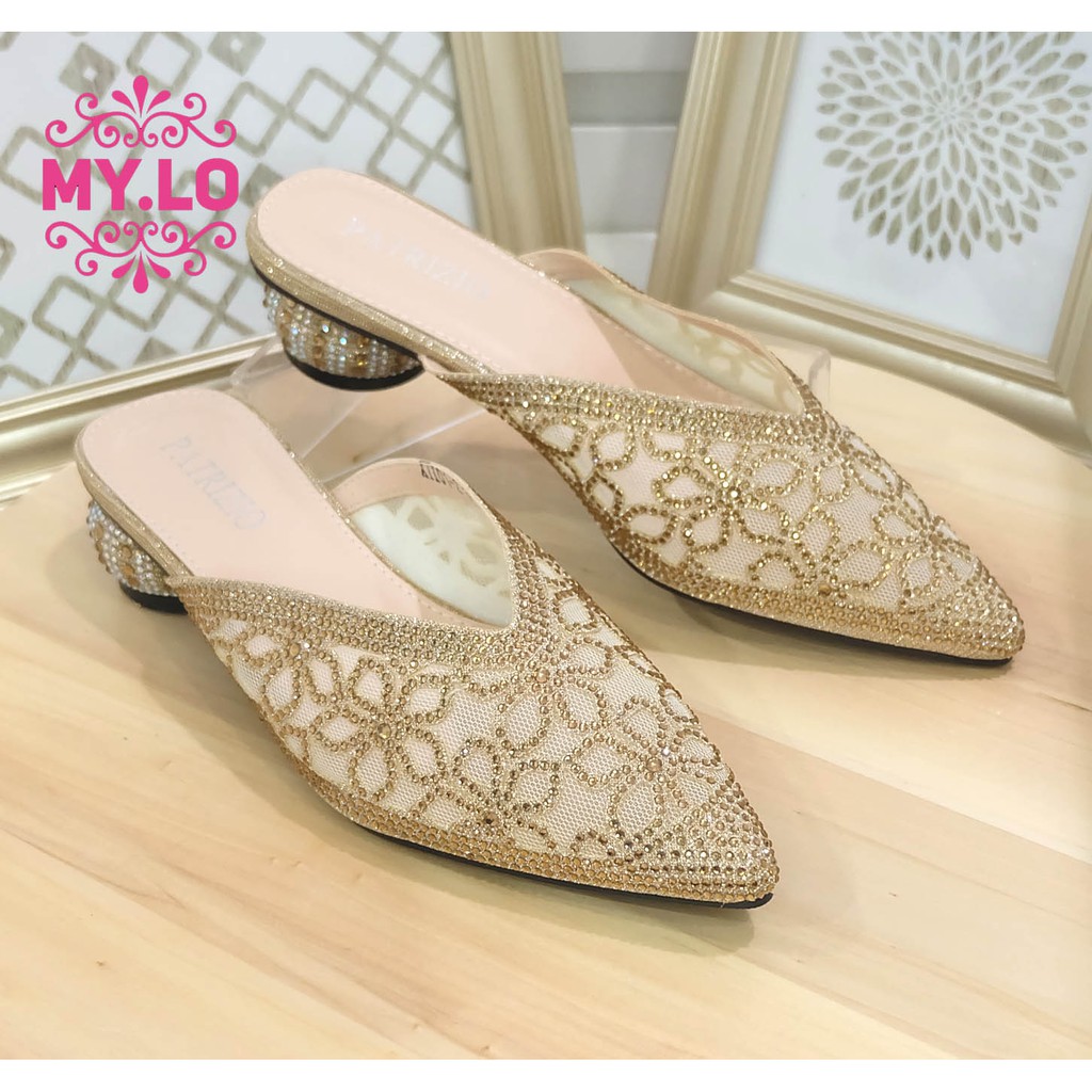 SANDAL PESTA  HEEL WEDDING SELOP  KEBAYA  WANITA IMPORT 