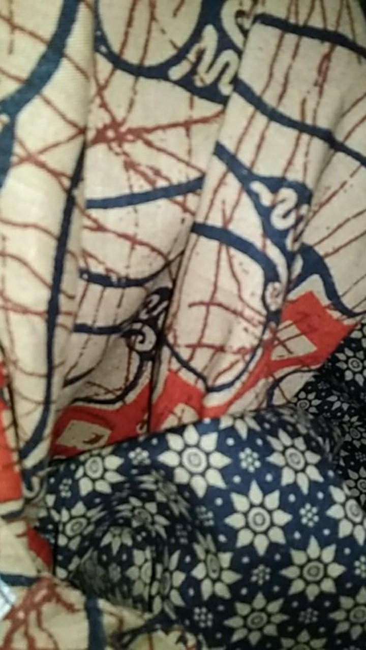 Batik Tunik Shibori Jumputan Terbaru Size M-xl/ Hrb026 Yelbor Navbor / Biru Putih / Original Bel