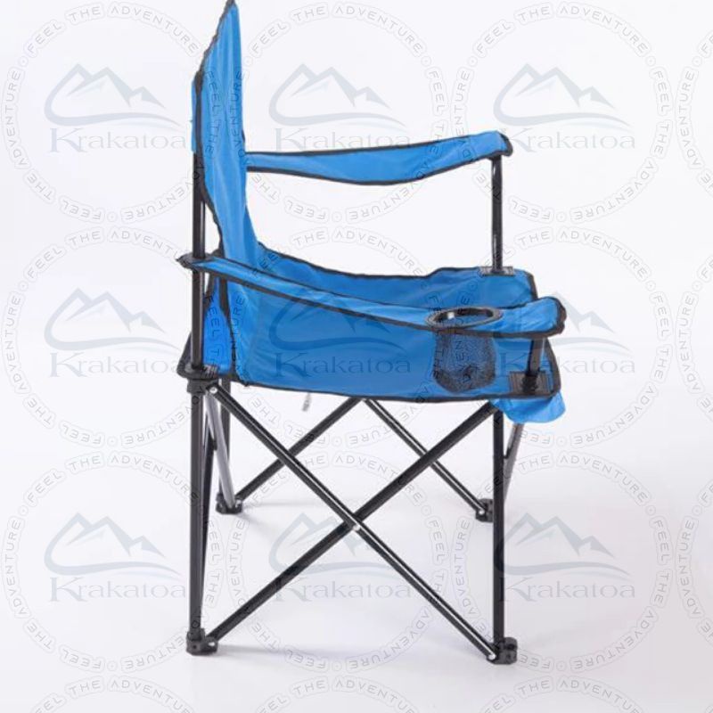 【Warna Dipilih】 Kursi Lipat Outdoor Lengan` Kemah Mancing Pancing` Bangku Portable Camping Piknik