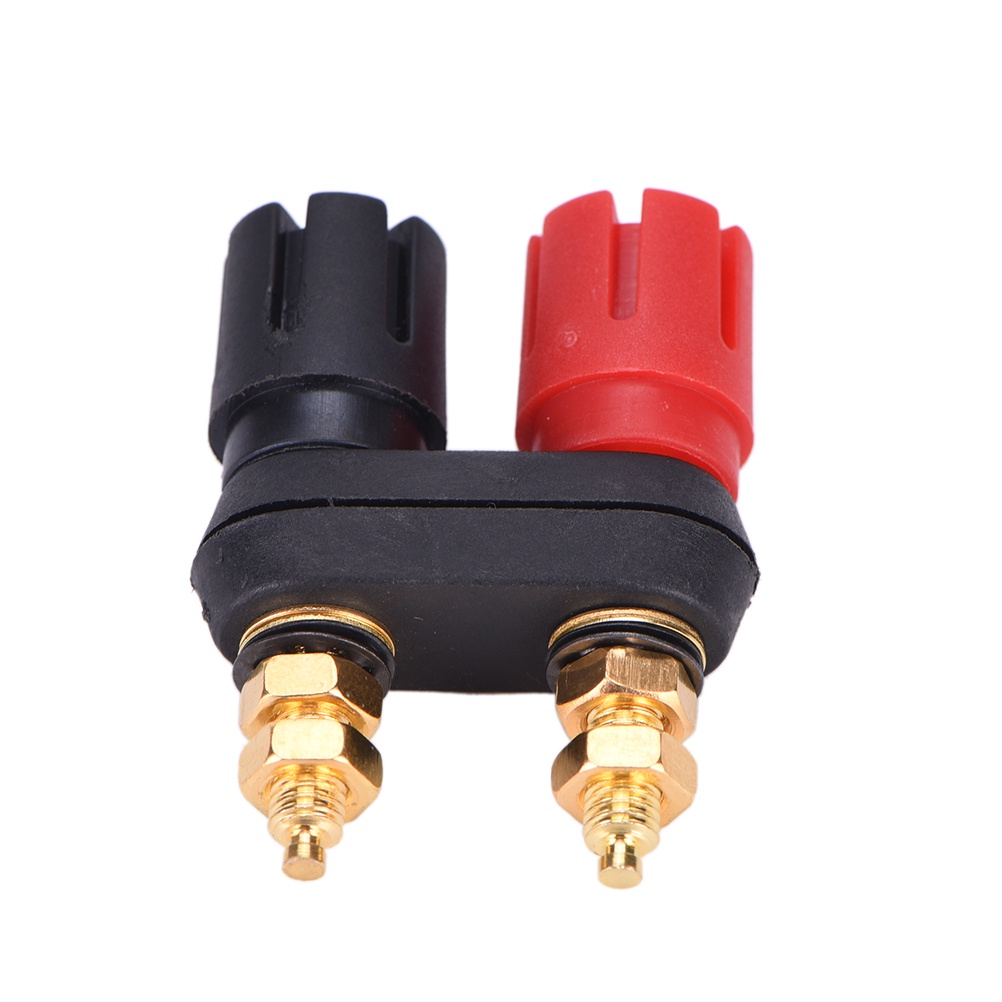 (LUCKID) Terminal Binding Post Banana Plug Female Ganda 4MM Untuk Speaker Amplifier