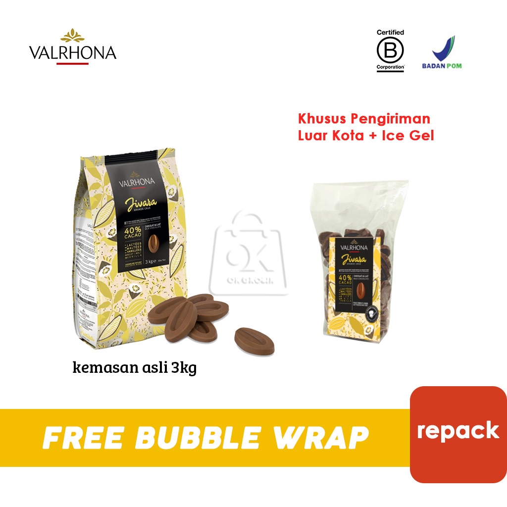 

Valrhona JIVARA 40% MILK Coklat Couverture Bentuk Koin (KHUSUS LUAR KOTA + ICE GEL)