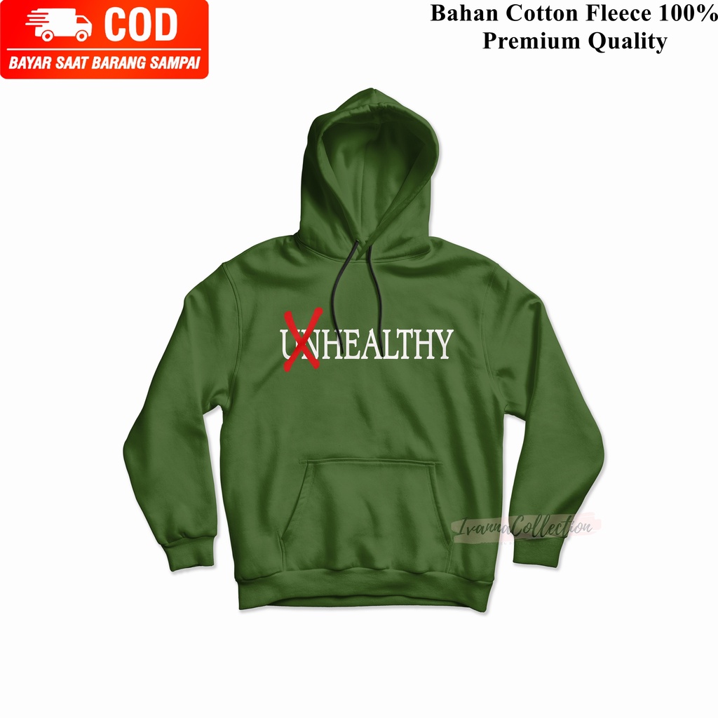 IvannaCollection Switer Hoodie Jumper Pria dan Wanita Unhealthy Jaket Hoodie Cowok Cewek Premium