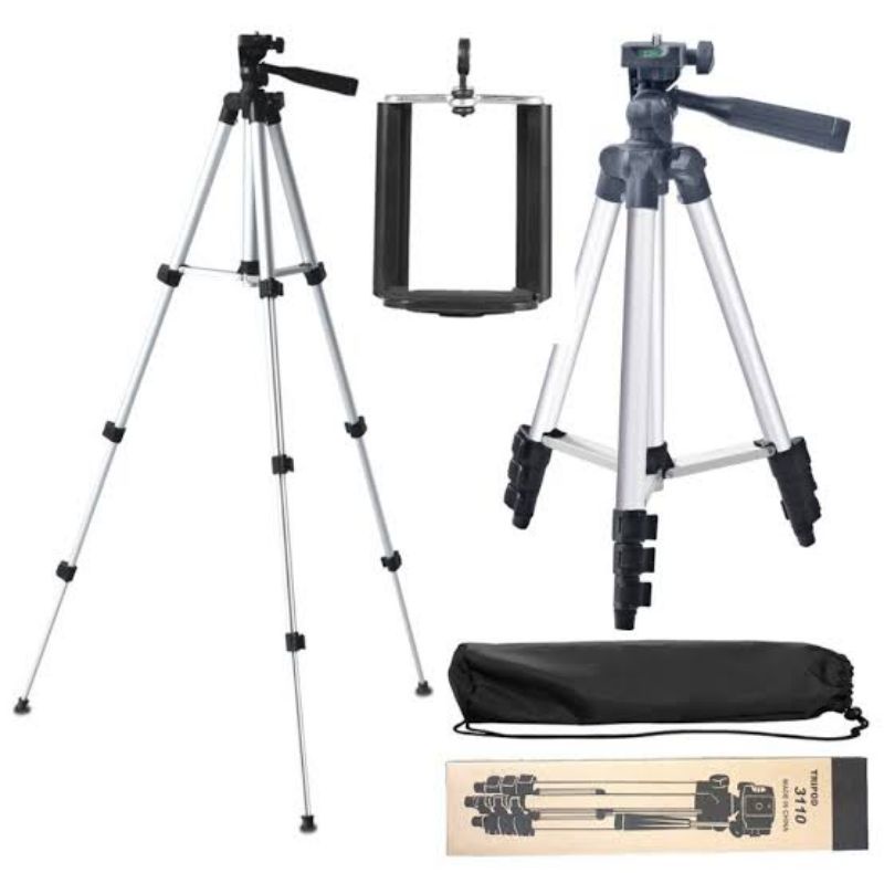 🆗COD Tripod Lipat 4 Tingkat Camera / Kamera / Hp + Free Holder Hp