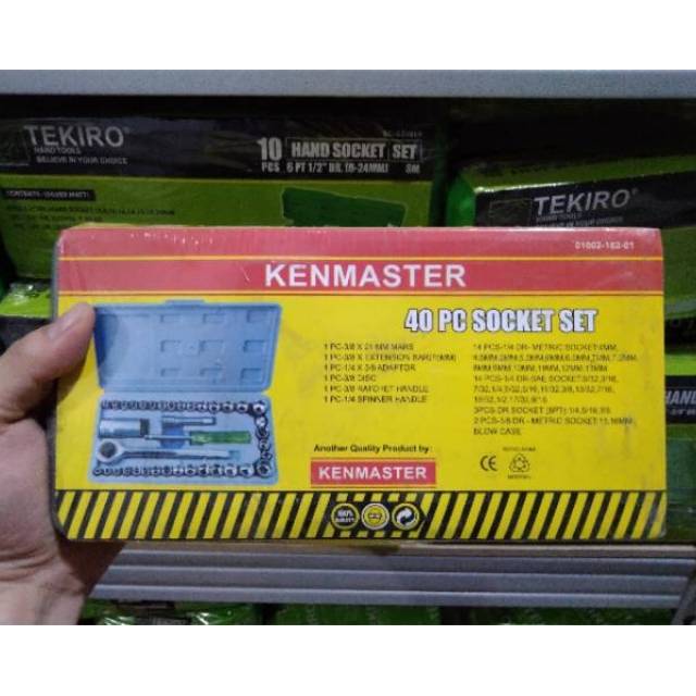 KENMASTER 40pcs Kunci sok socket shock kenmaster 40 pcs ORIGINAL