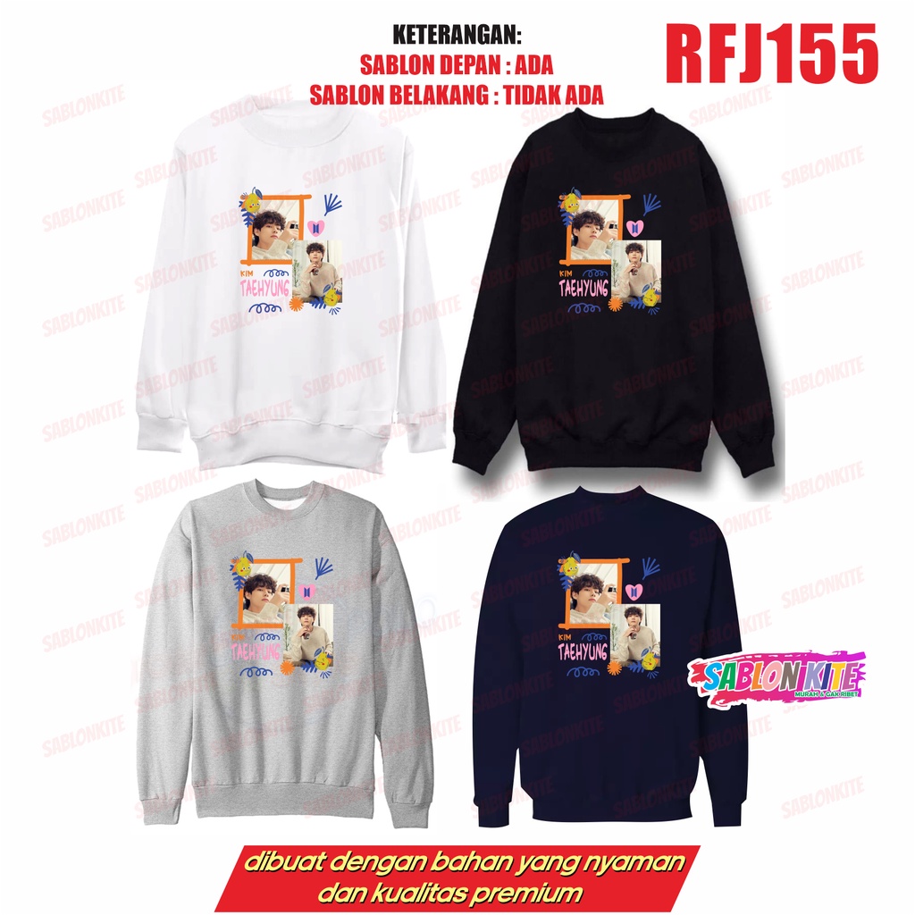 MURAH!!! SWEATER FOTO RFJ155 TAEHYUNG JUNGKOOK JIMIN JHOPE JIN NAMJOON SUGA