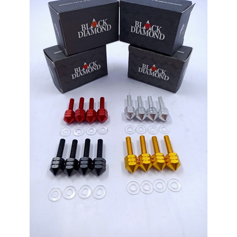 baut windshield nmax xmax aerox isi 4 pc blackdiamond