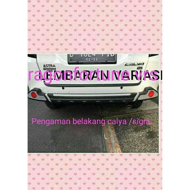 PENGAMAN / BUMPER BELAKANG CALYA /SIGRA.