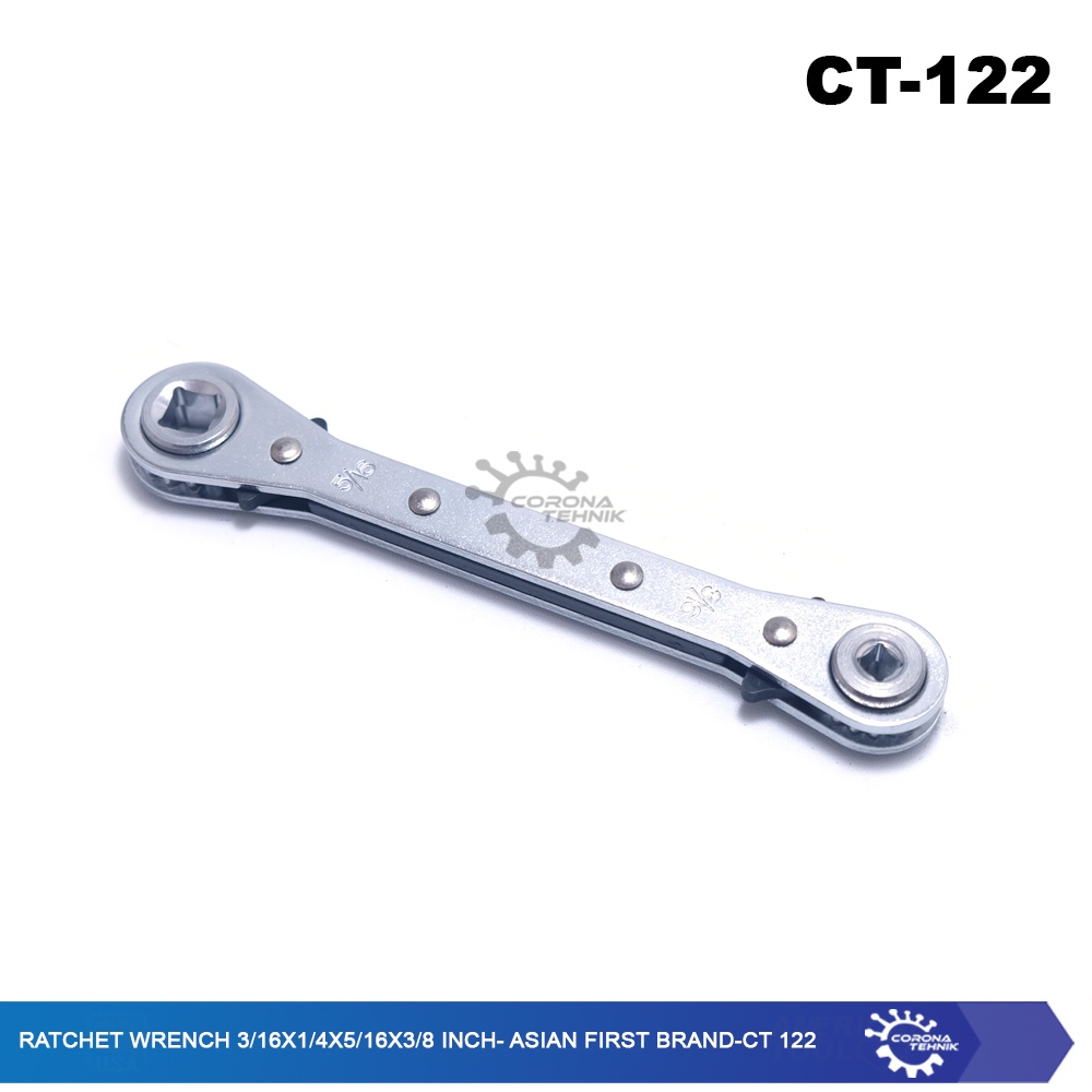 CT-122 - Ratchet Wrench 3/16 x 1/4 x 5/16 x 3/8 Inch - Asian First Brand