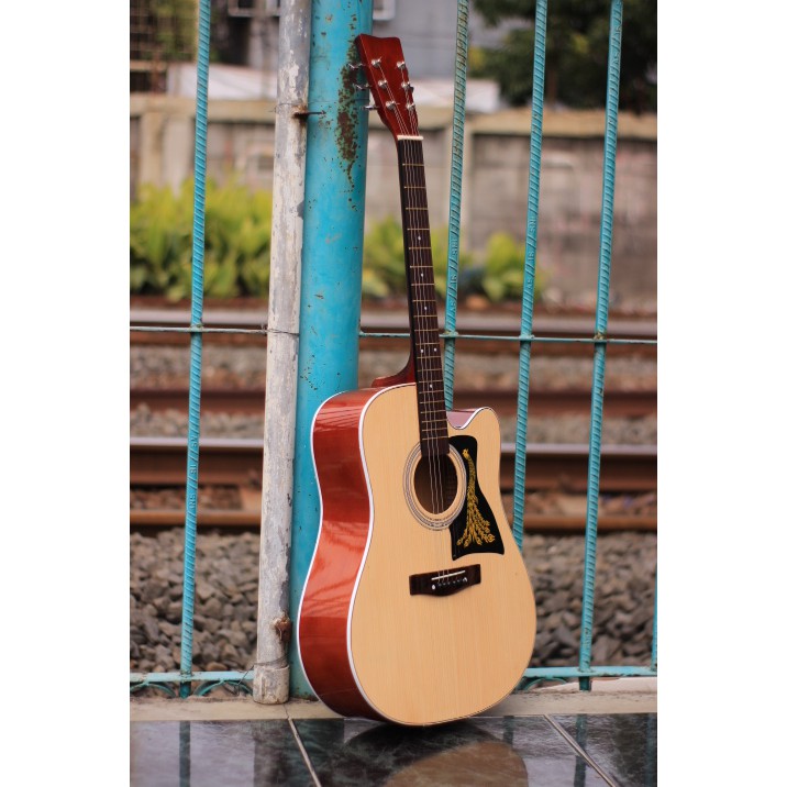 Gitar Akustik JBS-01 Jumbo body SUNGKAI BANYAK BONUSNYA F500