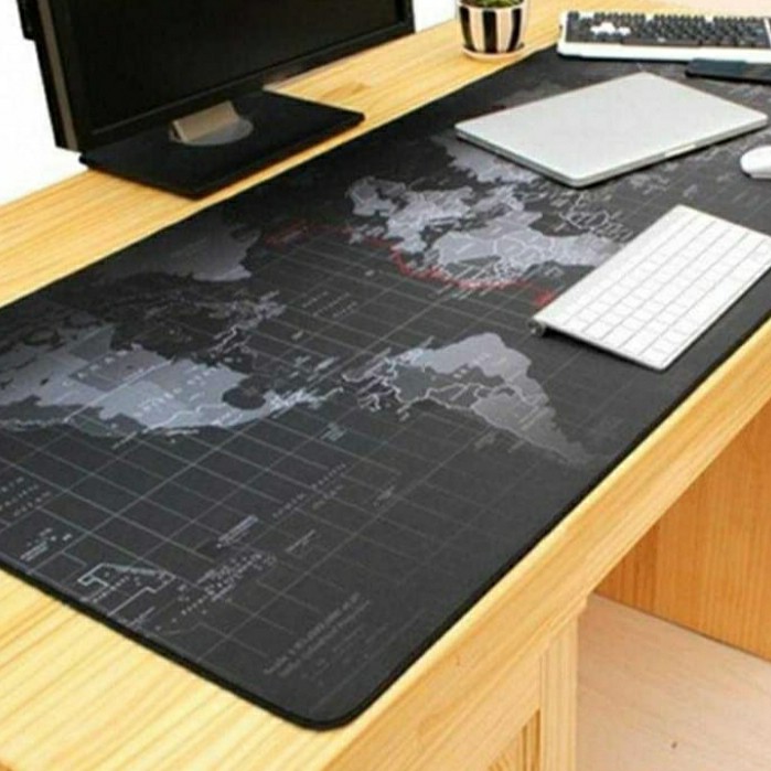 Gaming Mousepad Mouse Pad XL Gaming Mouse Pad Besar Mouse Pad Peta Dunia Mouse Pad Polos Anti slip