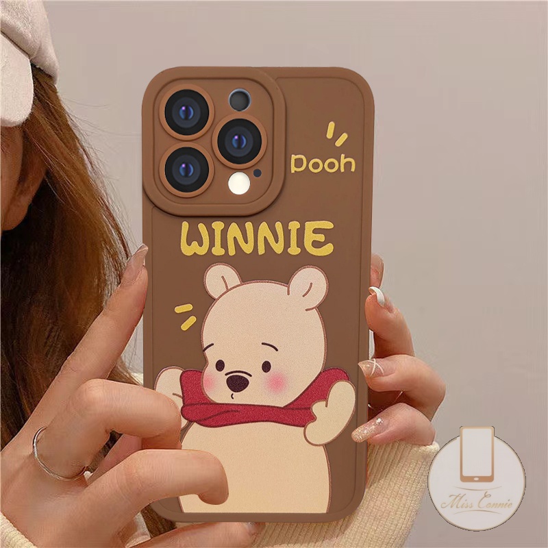 Oppo A16 A54 A15 A12 A5s A7 A35 A15s A11K Y12i Y21 2021 Y21s Y20 Y20i Y12 Y33s Y12s Y20i C25s C12 C25 C15 A12 M12 Y17 Y15 Y11 Narzo 20 Narzo 30A Cartoon Disney Soft Tpu Winnie the Pooh Ultra Hybrid Shock Resistant Soft Case-2