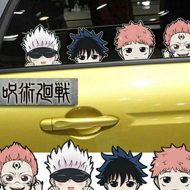 anime sticker jujutsu kaisen ukuran large waterproof custom character