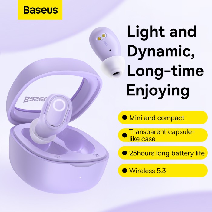 Baseus True Wireless Bluetooth Earphone Mini Earbuds TWS WM02