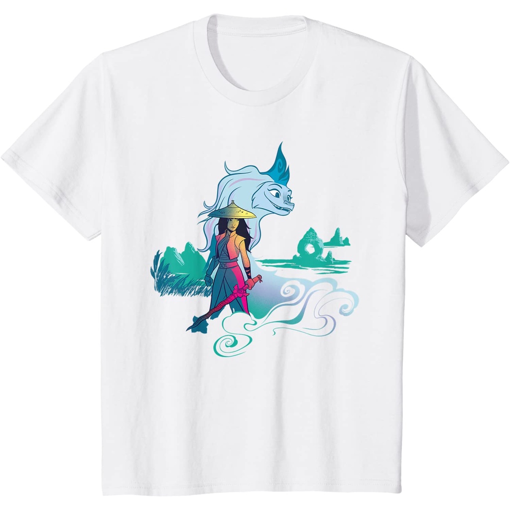 Baju Anak Disney Raya and the Last Dragon Watercolor T-Shirt