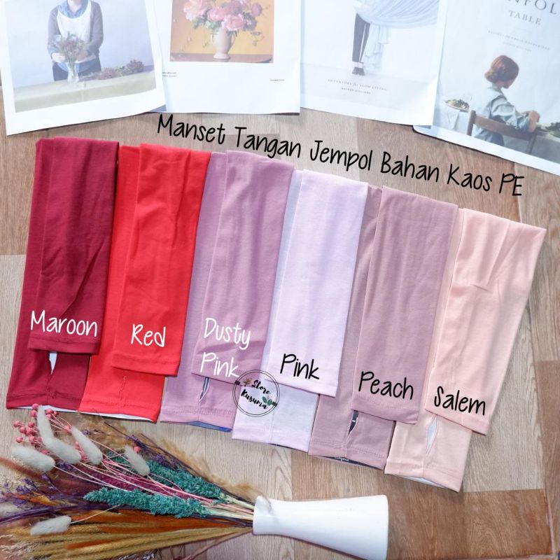 Manset Tangan Jempol (Handsock) bahan Kaos PE