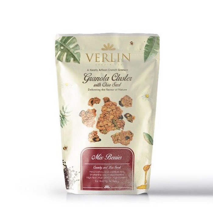 

Verlin Granola Cluster Mix Berry 150Gr