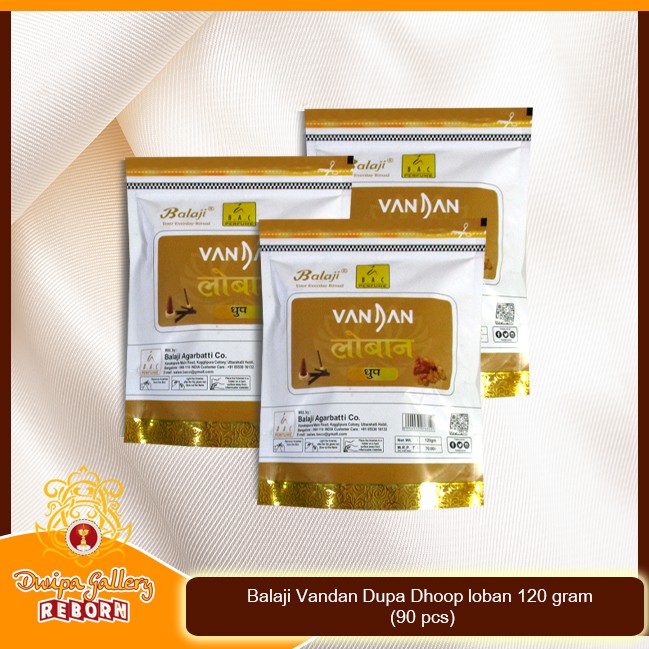 Dupa/ Hio wangi Balaji Vandan Dupa Dhoop Loban 120 gram (90 pcs)