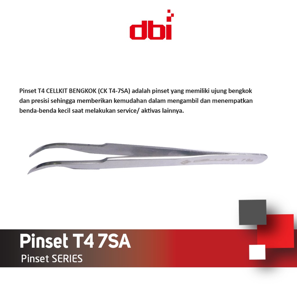 Pinset Bengkok Stainless Steel CELLKIT T4 7SA