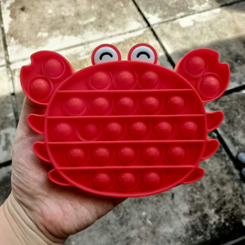 Mainan Viral Pop it Fidget Rainbow, Pop it viral, Mainan pop it, Fidget toys-kepiting