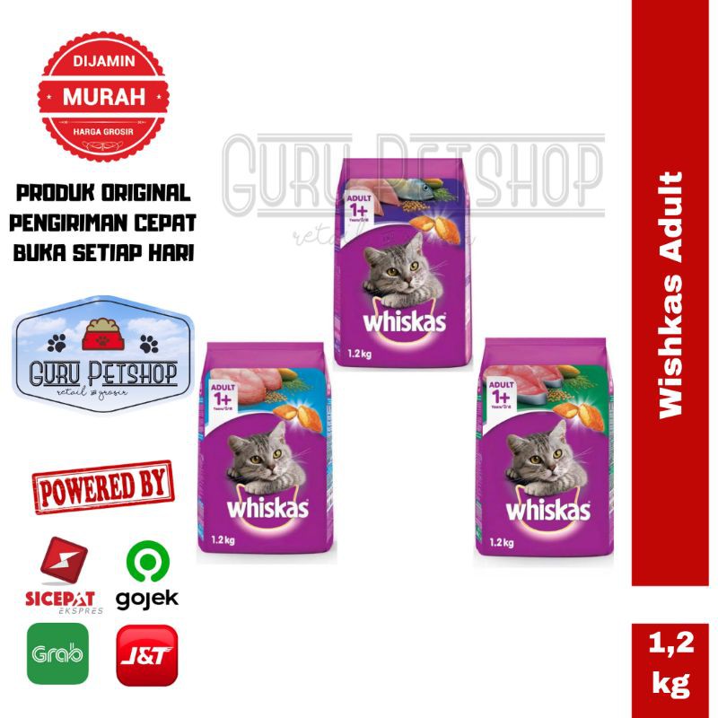 Whiskas Adult All Varian 1,2kg Freshpack / Makanan Kucing Whiskas