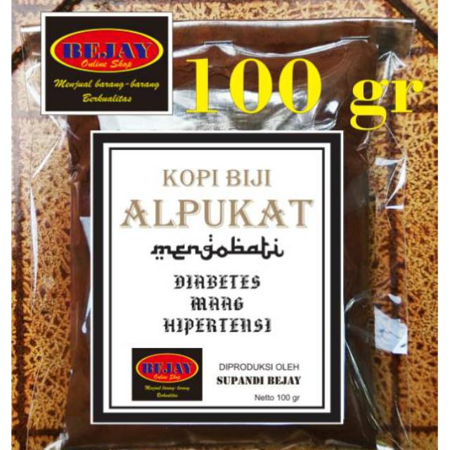 

Kopi Biji Alpukat 100gr utk DIABETES SARIAWAN MAAG