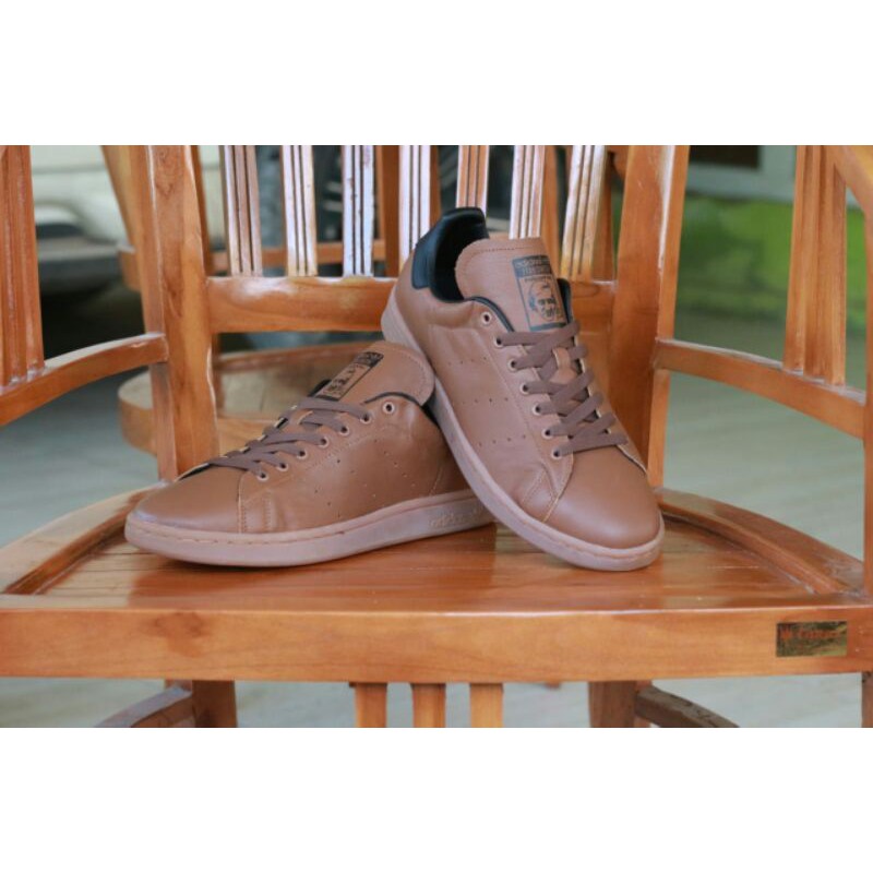 Adidas Stan Smith Leather Full Brown Original BNWB
