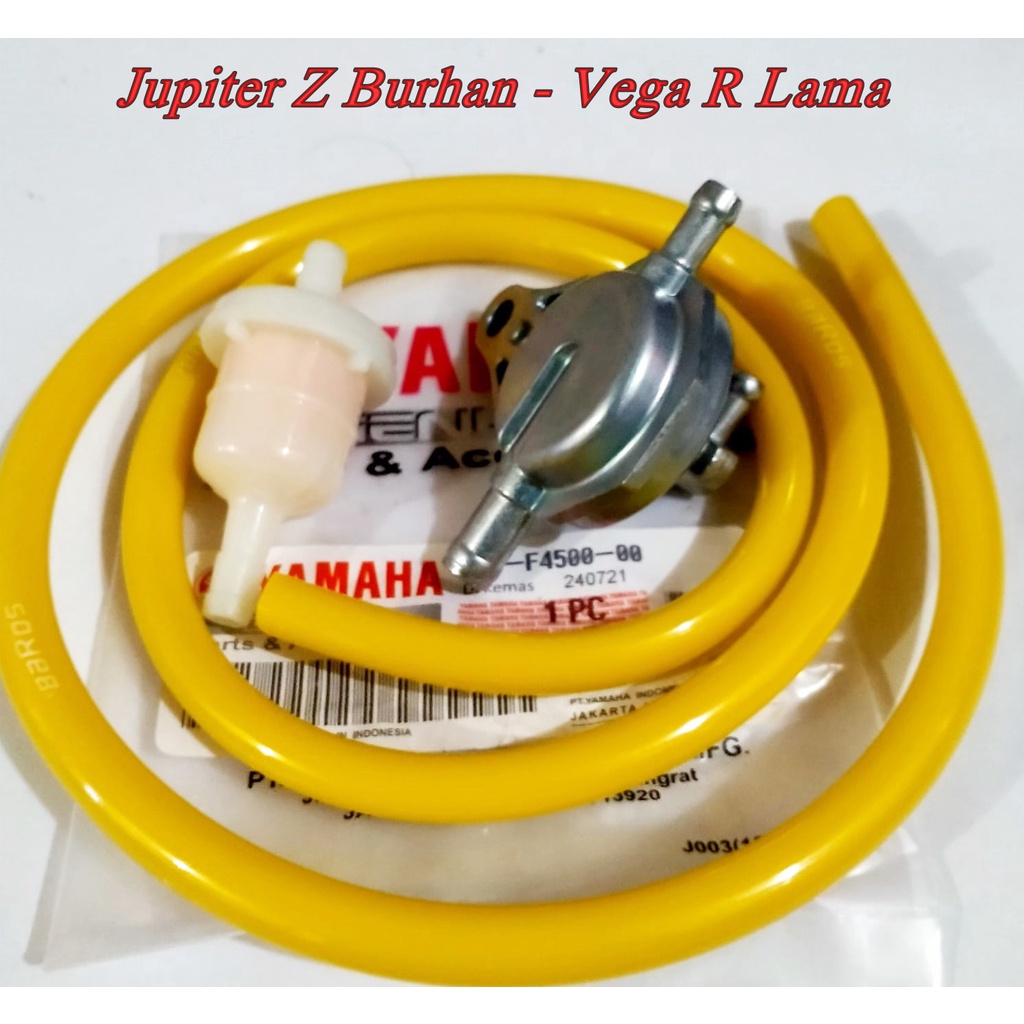 Sepaket Kran Jupiter Z Burhan - Vega R Lama +saringan bensin + Selang baros