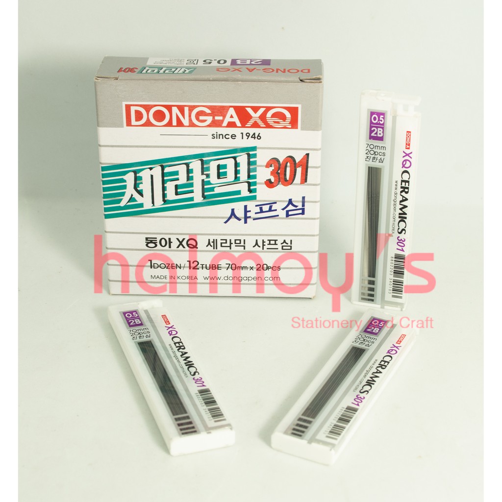 

ISI PENSIL / LEAD 0.5 MM DONG - A XQ CERAMICS 301 70 MM X 17 PCS