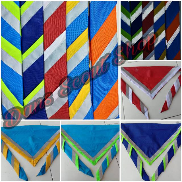 Scraft light pramuka menyala Scraft Pramuka 5 Warna Scraft Menyala Scraft Pramuka Ukuran 130 cm