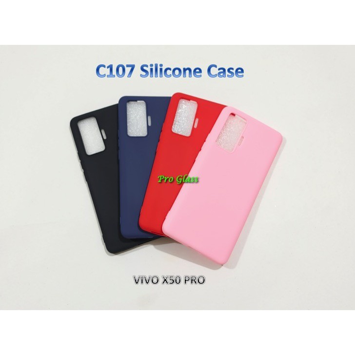 C107 VIVO X50 / X50 PRO Colourful Ultrathin Silicone Matte Case