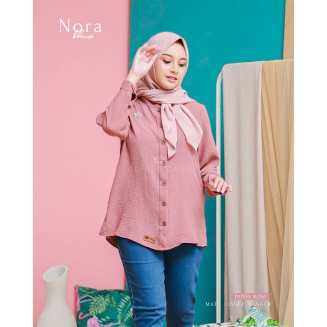 Terbaru✅ Nora Blouse by Alfasa Daily / Fashionmuslim / OOTD style
