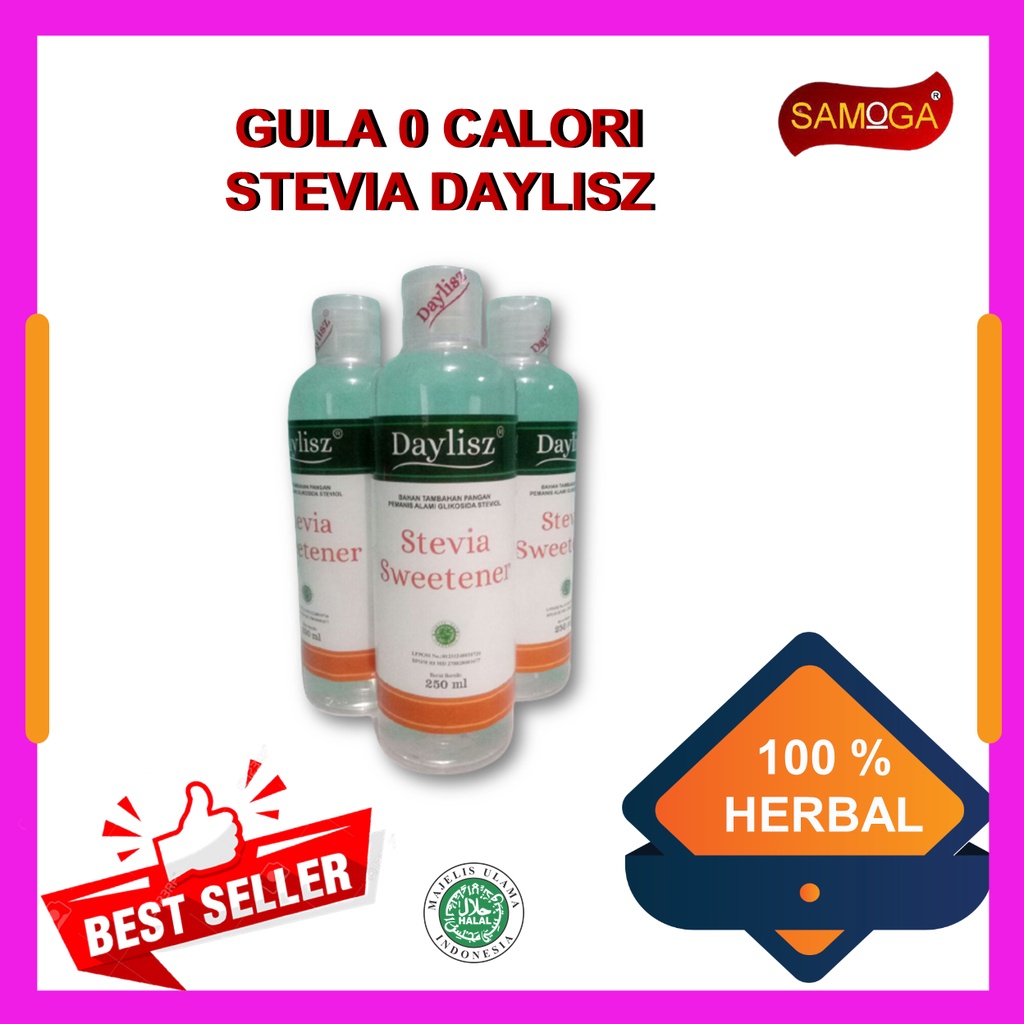

STEVIA DAYLISZ//PEMANIS 0 CALORI//PEMANIS PENGGANTI GULA//BAHAN PENGGANTI GULA ALAMI